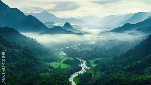 Western Ghats Majesty: Misty Landscapes and Diverse Fauna photo