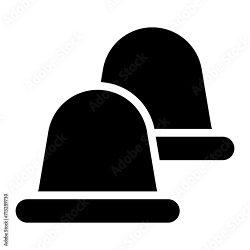 cervical cap glyph icon
