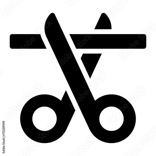 sterilization glyph icon