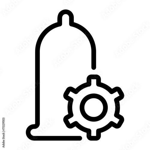 contraceptive methods line icon