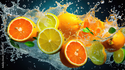 Citrus Burst  Zesty Delight with Vibrant Colors