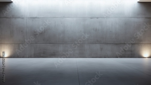 A simple yet elegant gray plaster wall, with soft Halloween lighting casting intriguing shadows, perfect for a high-end product presentation, concrete wall and concrete floor