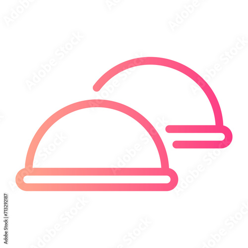 diaphragm gradient icon
