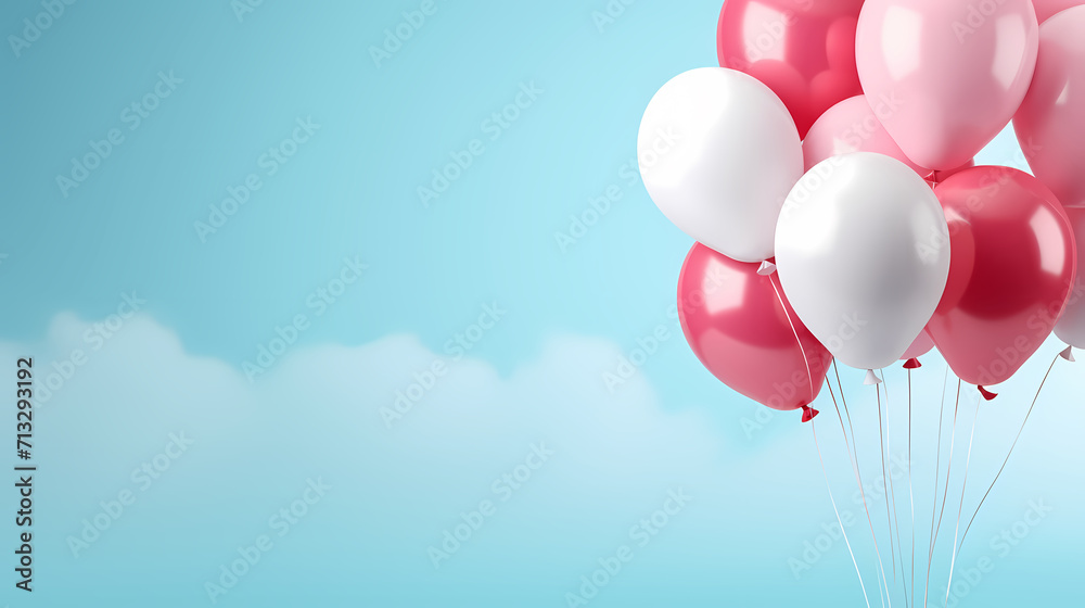 Holiday background with colorful balloons, confetti and ribbons. Holiday greeting card for birthday party, anniversary, New Year, Christmas or other events Holiday background with colorful balloons, confetti and ribbons. Holiday greeting card for birthday party, anniversary, New Year, Christmas or other events