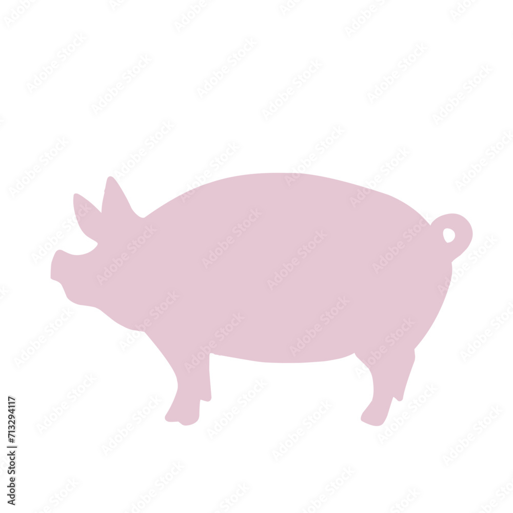 cute pig in different cute pig in different