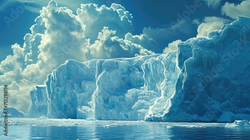 Majestic Iceberg at Sunset