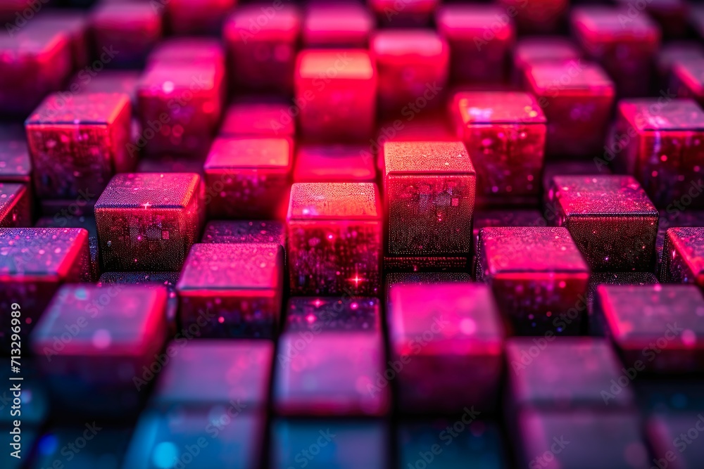 Fototapeta premium Dynamic 3D Abstraction: A Futuristic Business Background