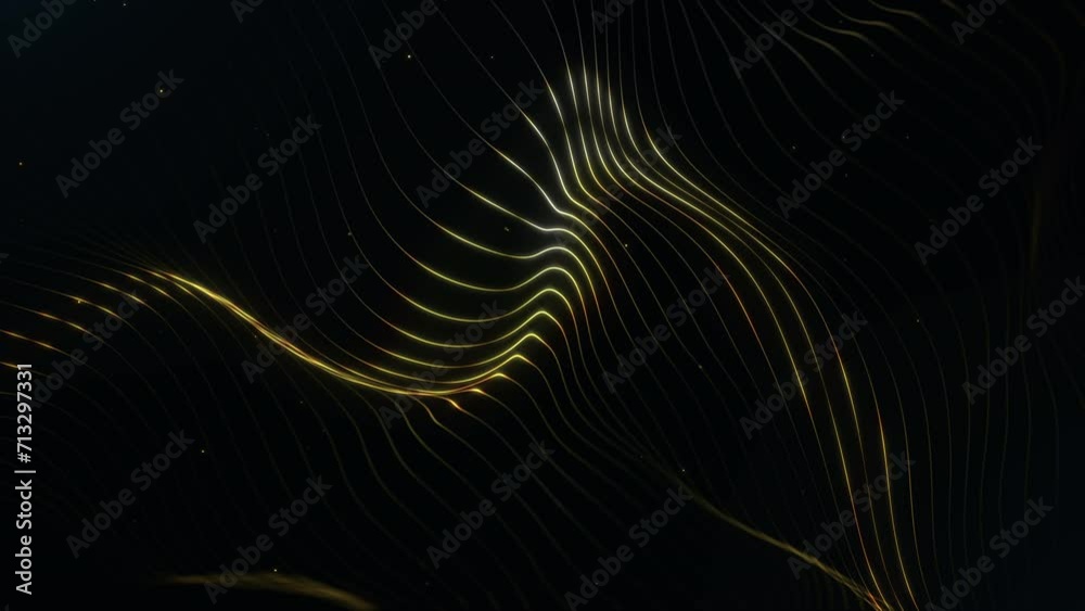 Golden Lines Particles Background Golden Lines Particles Background