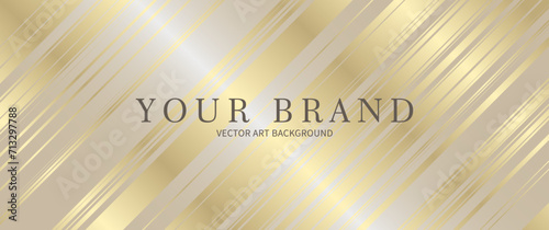 Luxury elegant gold invitation. Premium golden horizontal fashionable minimalist template for wedding card, invitation, banner,  gift certificate, gift card.