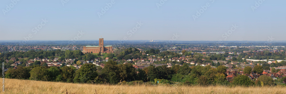 Obraz premium Guildford Cathedral, panoramic