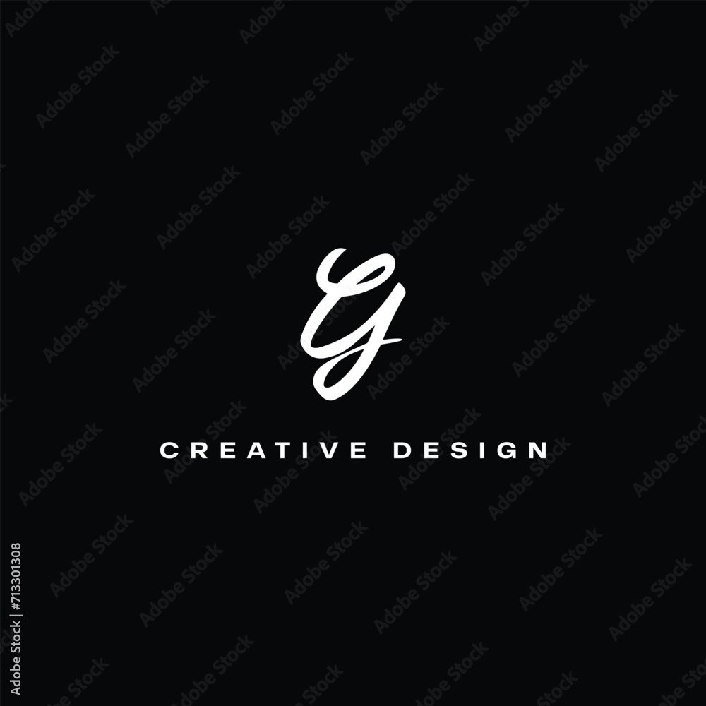 Obraz premium Minimal ZY logo design