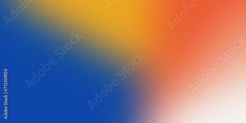 blue yellow orange wave noise Blurred retro color gradient abstract background grainy futuristic backdrop banner poster card wallpaper website header design 