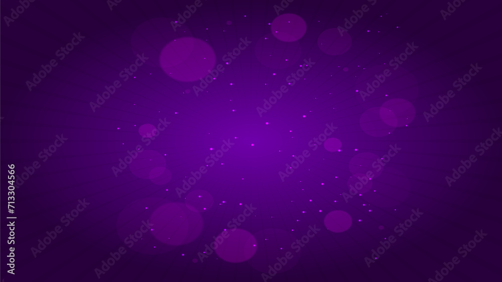 violet gradient with blurred bubbles background