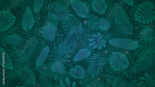 Tropical leaves background design