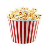 popcorn bucket isolated on a transparent background