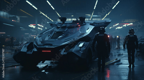 Wallpaper Mural The Futuristic Police Station Torontodigital.ca