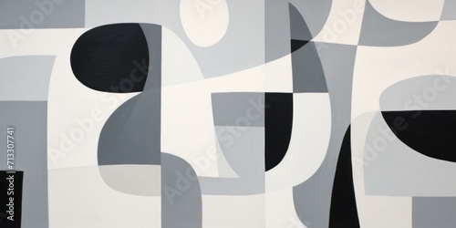 Gray abstract simple shapes
