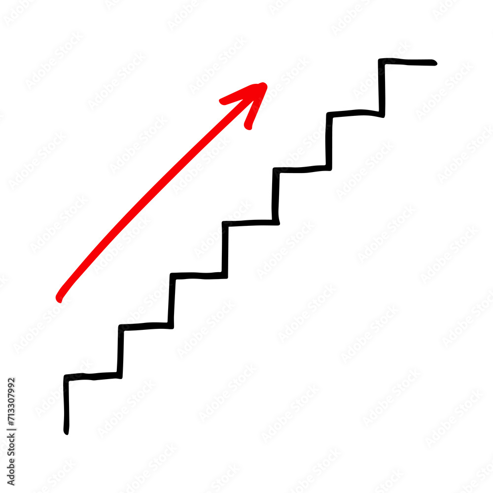 up stairs with arrow up stairs with arrow