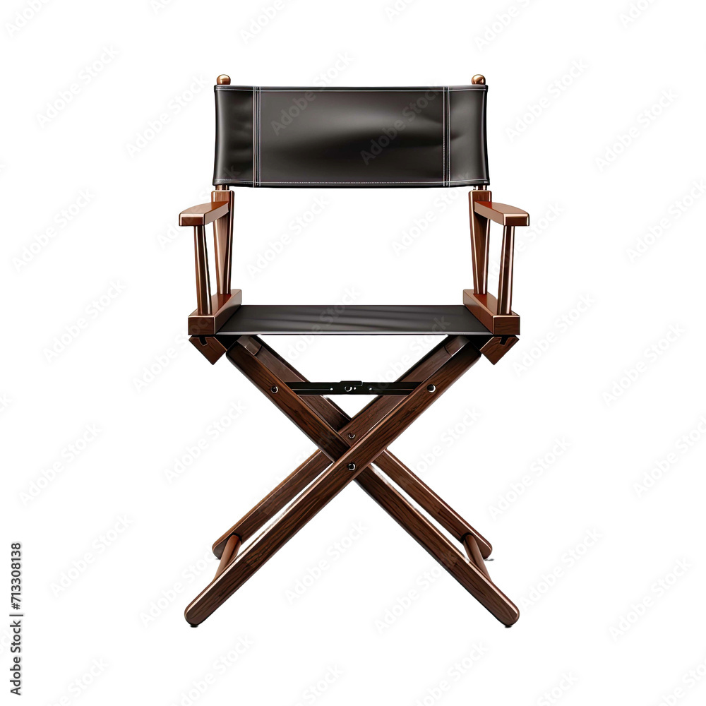 Director's Chair on Transparent Background Director's Chair on Transparent Background