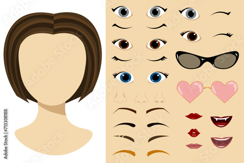 constructor of  woman face