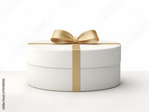 3D Blank Round Gift Box Mockup © tanjidvect