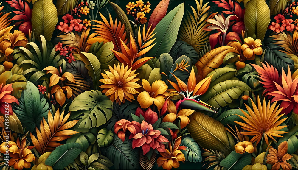 A bouquet of summer flower and leaves should be modified to enhance the warmth. A nature wallpaper background. A bouquet of summer flower and leaves should be modified to enhance the warmth. A nature wallpaper background.