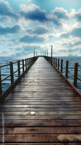 Wooden Pier on the Lake: Tranquil Scene, Scenic Beauty, Waterfront Serenity, Pier Reflection, Nature's Haven, Lake Landscape, Picturesque Backdrop, Idyllic Setting, Peaceful Retreat, Wooden Jetty 