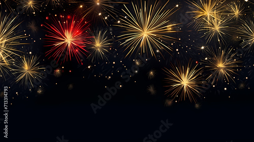 Fireworks background for celebration, holiday celebration concept © ma