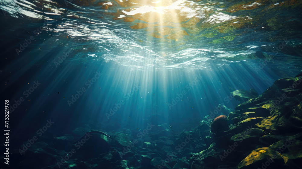 Aquatic Symphony: Lens Flares and Water Creating Visual Harmony