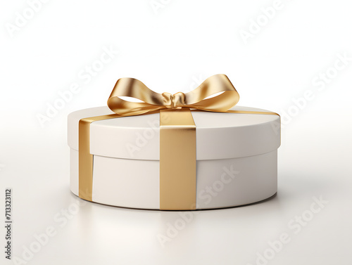 3D Blank Round Gift Box Mockup © tanjidvect