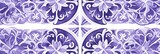 Lavender aperiodic geometric seamless patterns for hydraulic tile 