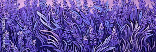 Lavender undirectional pattern