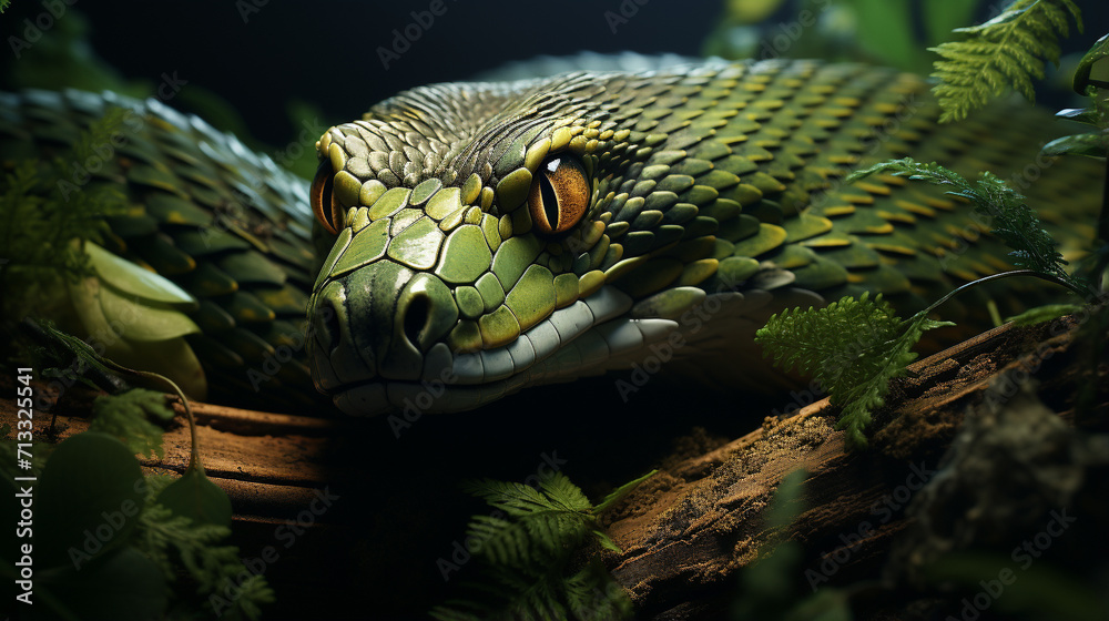 Fototapeta premium snake in the zoo