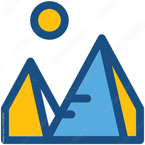 Mountains Vector Icon