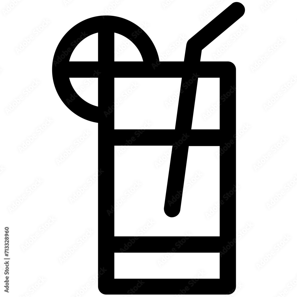 Fototapeta premium Lemonade Vector Icon