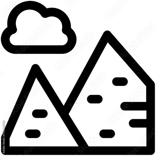 Mountains Vector Icon