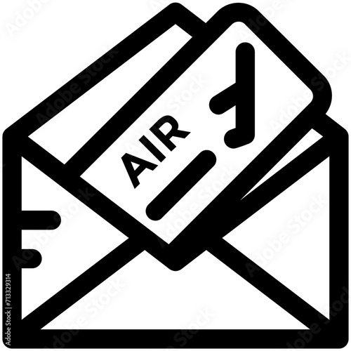 Air Ticket Vector Icon