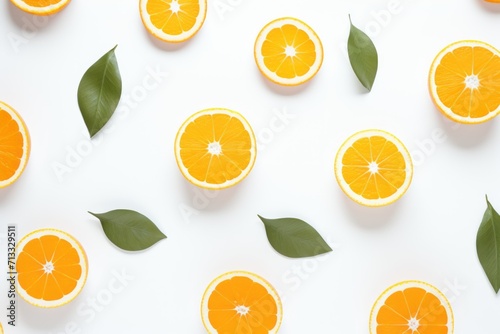 Make nice orange minimalistic patterns, white background 