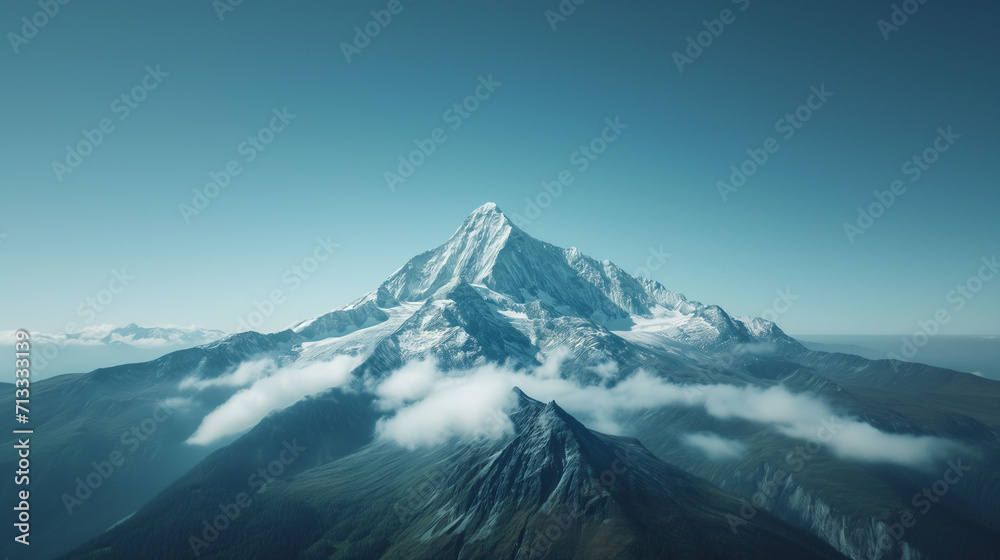 mountain, snow, landscape, nature, mountains, sky, peak, glacier, winter, cold, ice, clouds, cloud, mount, volcano, alps, rock, high, view, scenery, scenic, peaks, summit, range, travel