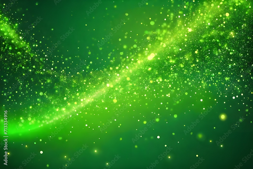 Green glow particle 