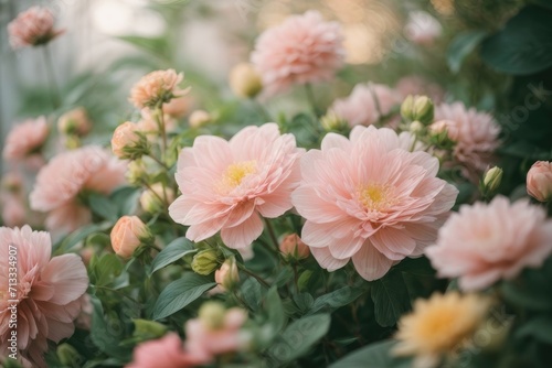 pink flowers in a garden