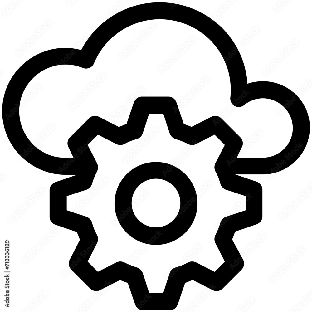 Cloud Optimization Vector Icon