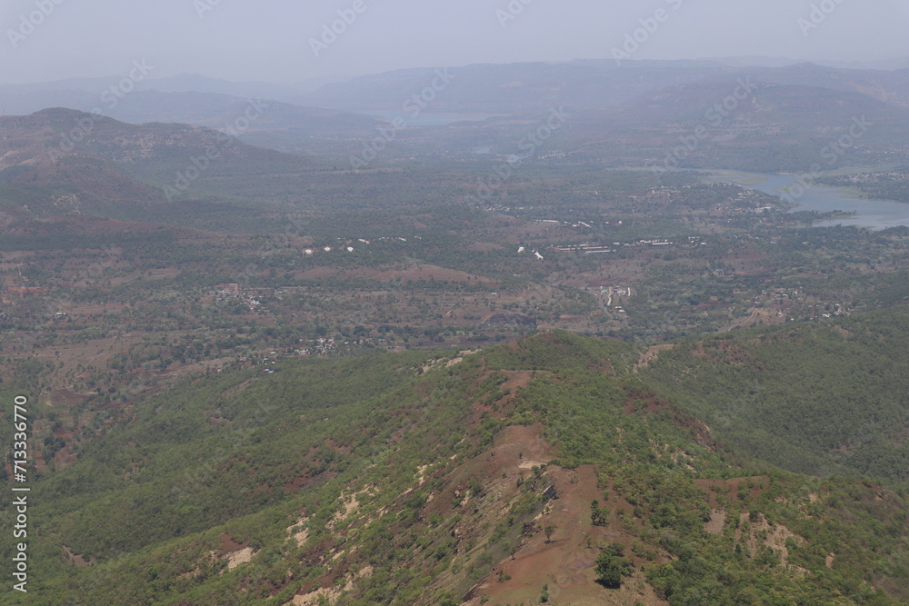 Hills surrounding Sinhagad Fort Exploring the Surroundings of Sinhagad Fort in Pune