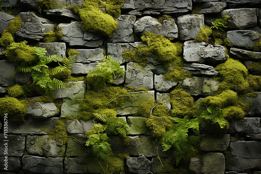 Stone Texture with Plants and Roots Stone Texture with Plants and Roots