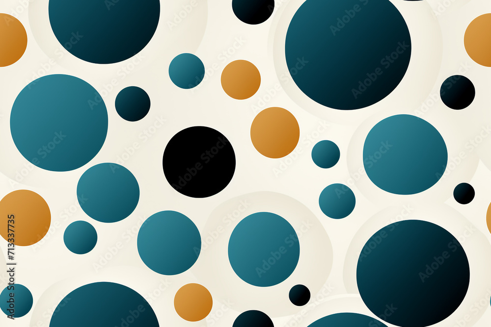 Geometric pattern circles symmetrical clean simple