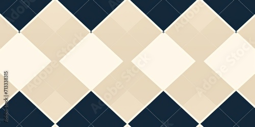 Navy argyle and beige diamond pattern, in the style of minimalist background