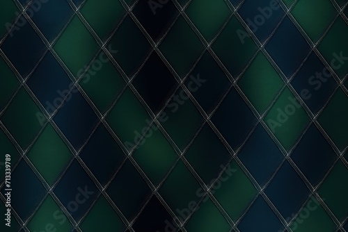 Navy argyle and forest green diamond pattern, in the style of minimalist background