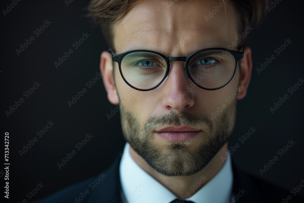 Portrait Of Confident Male Accountant Making Eye Contact With The Camera