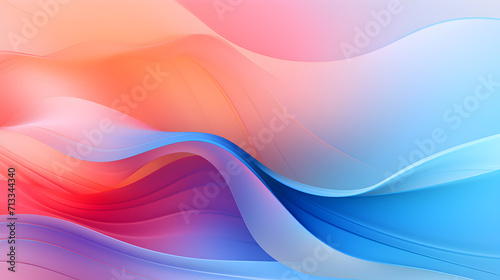 Glowing Beauty Soft Colored Plain Background Pro Photo   Abstract background with smooth lines in blue pink and purple colors  