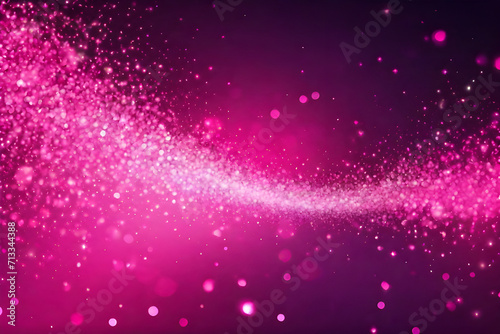 Pink glow particle